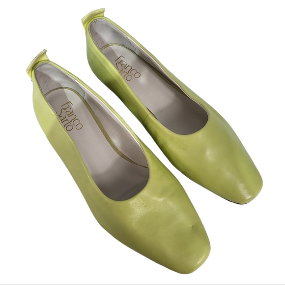 Franco Sarto Vana Ballet Flats Chartreuse Green 8.5 - Picture 3 of 5